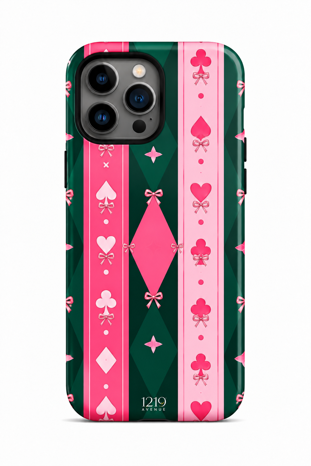 Cloud Skin Case for iPhone 14 to 17 Series| The Queen's Deck Print | Premium 3D Hard Shell Cover 1219 Avenue