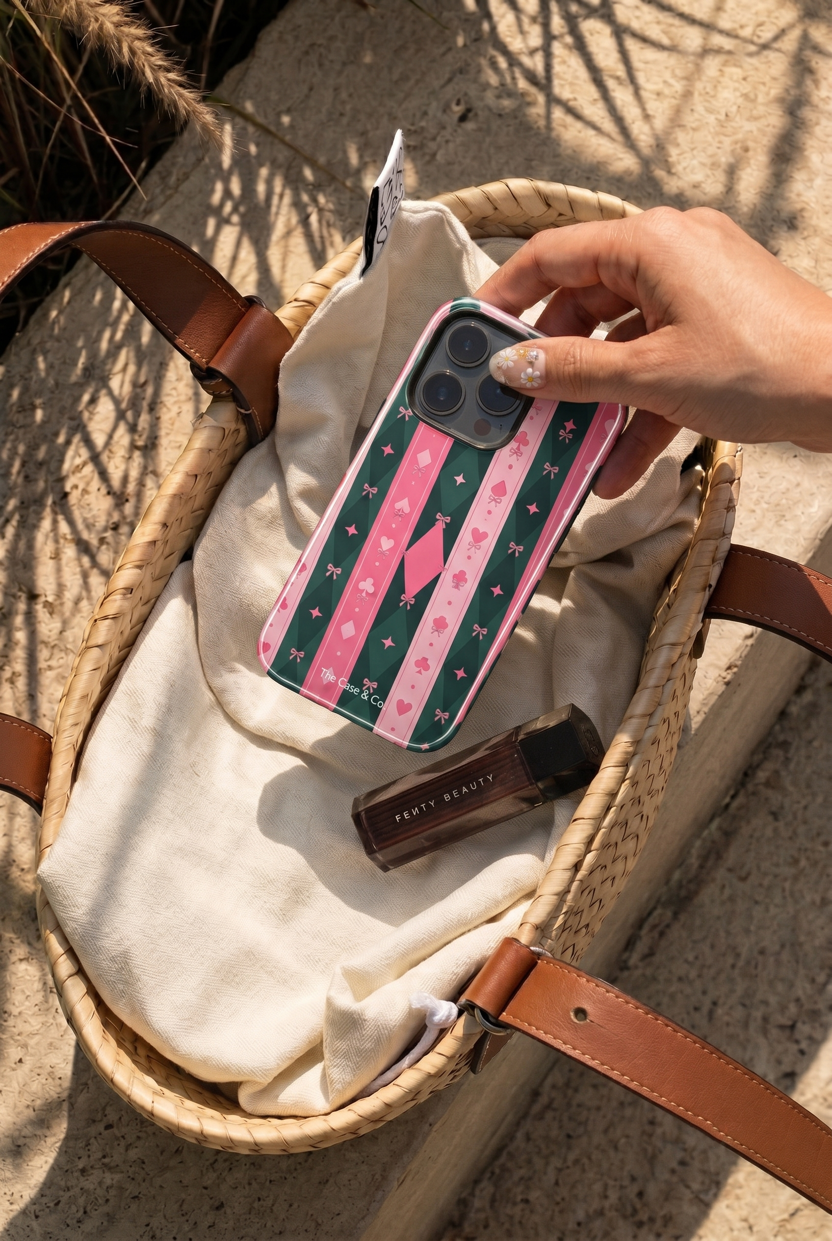 Cloud Skin Case for iPhone 14 to 17 Series| The Queen's Deck Print | Premium 3D Hard Shell Cover 1219 Avenue