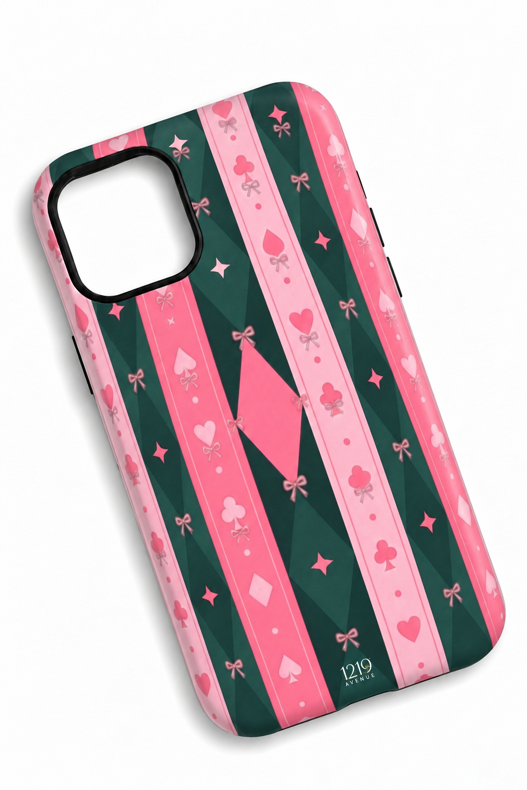 Cloud Skin Case for iPhone 14 to 17 Series| The Queen's Deck Print | Premium 3D Hard Shell Cover 1219 Avenue