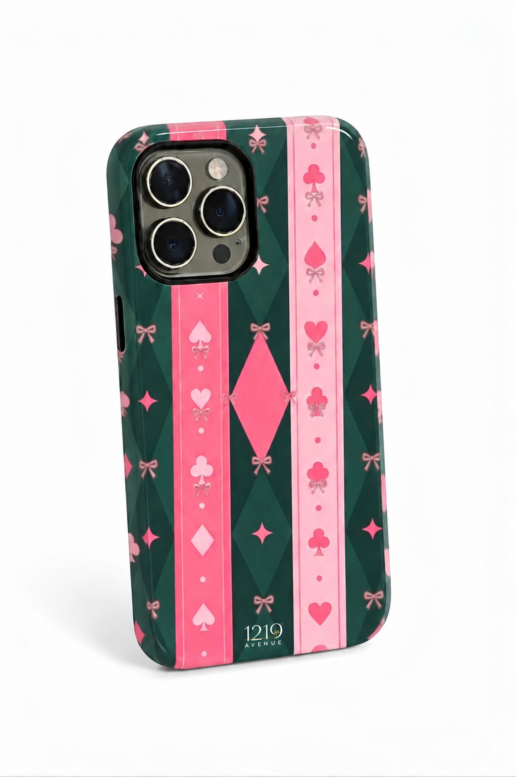 Cloud Skin Case for iPhone 14 to 17 Series| The Queen's Deck Print | Premium 3D Hard Shell Cover 1219 Avenue