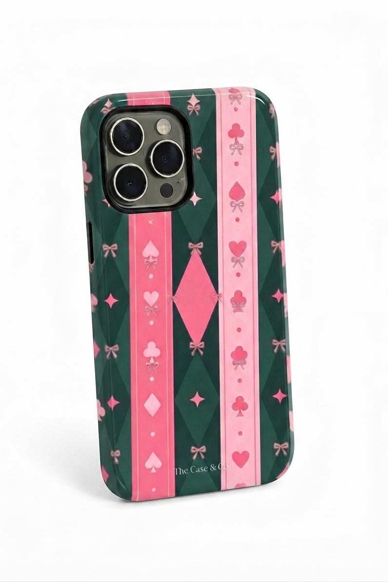 Cloud Skin Case for iPhone 14 to 17 Series| The Queen's Deck Print | Premium 3D Hard Shell Cover 1219 Avenue