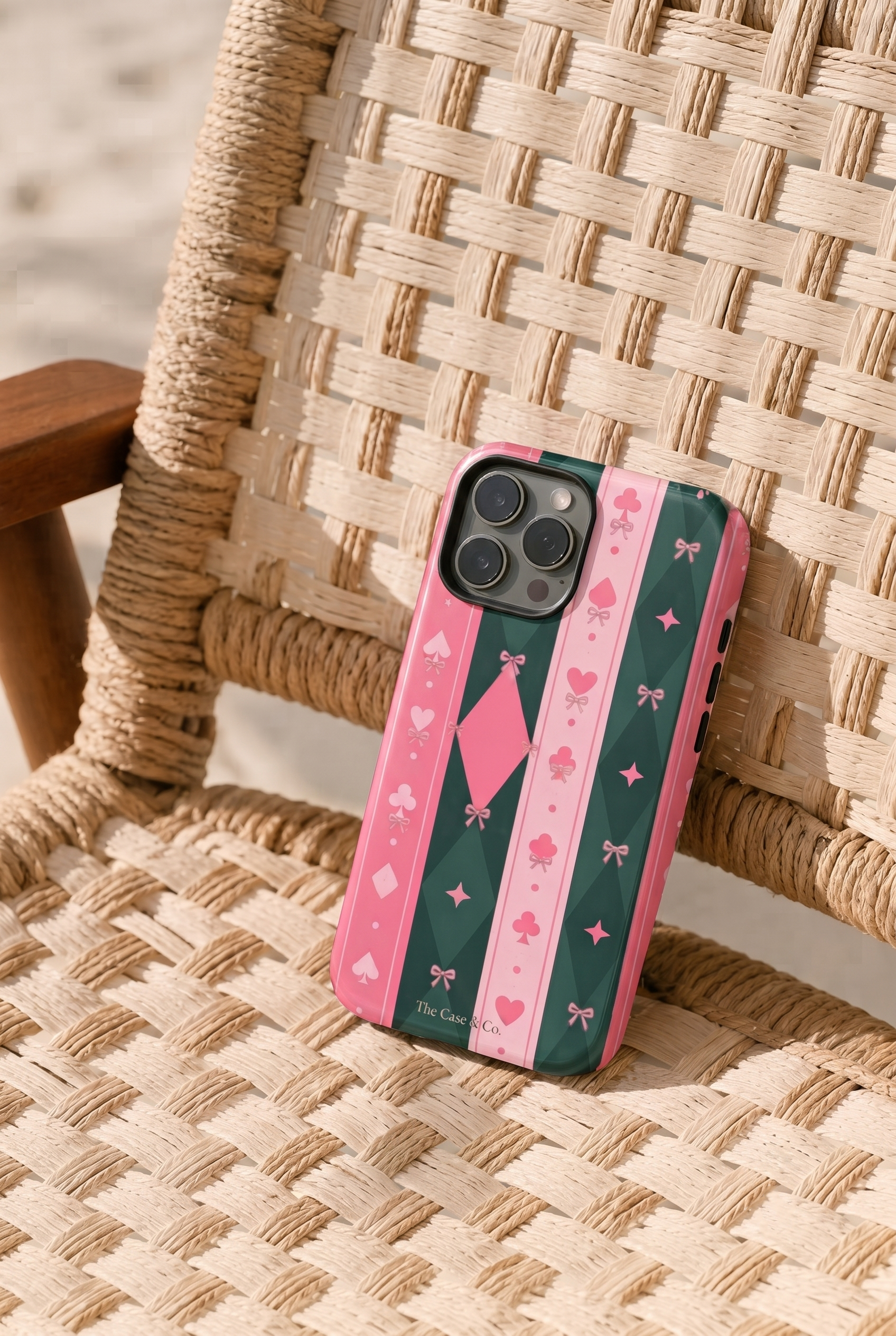 Cloud Skin Case for iPhone 14 to 17 Series| The Queen's Deck Print | Premium 3D Hard Shell Cover 1219 Avenue