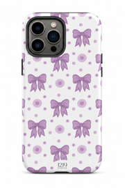Cloud Skin Case for iPhone 14 to 17 Series| Violet Elegance Print | Premium 3D Hard Shell Cover 1219 Avenue