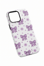 Cloud Skin Case for iPhone 14 to 17 Series| Violet Elegance Print | Premium 3D Hard Shell Cover 1219 Avenue