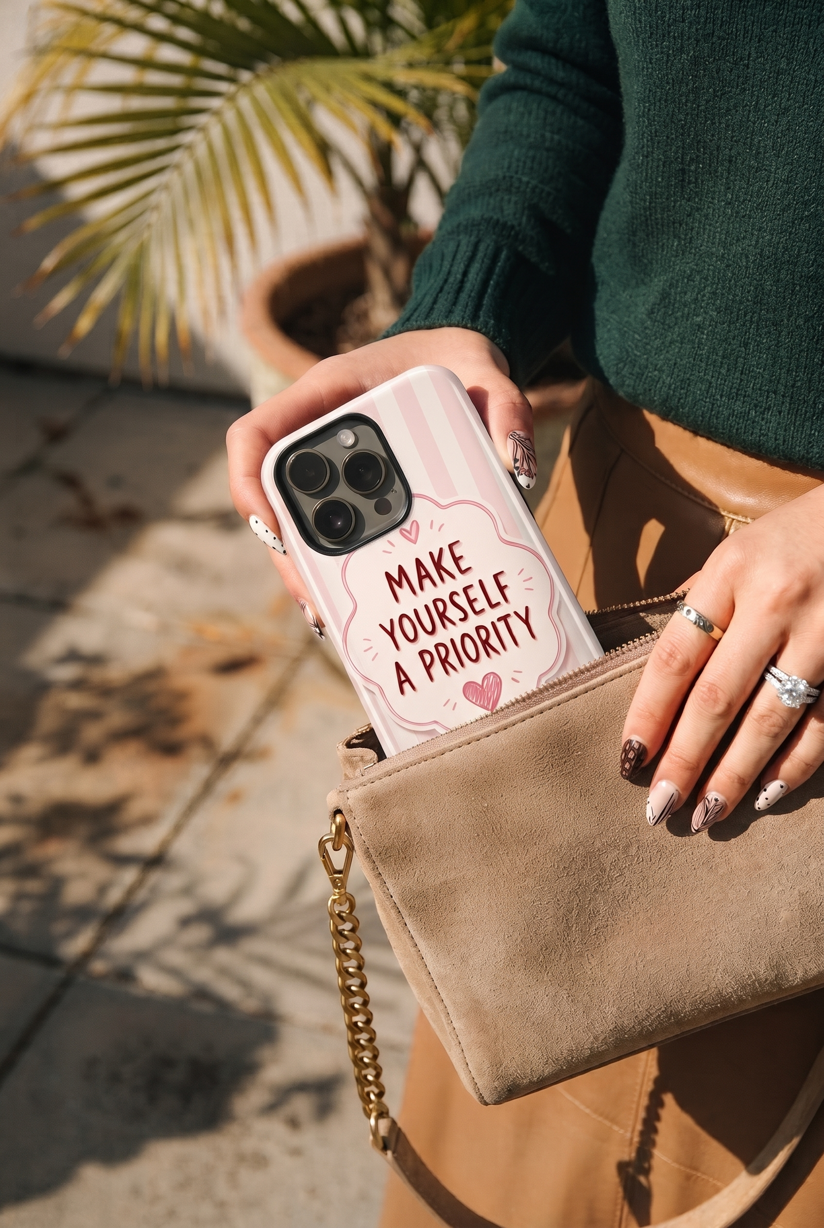 Cloud Skin Case for iPhone 14 to 17 Series| You First Print | Premium 3D Hard Shell Cover 1219 Avenue