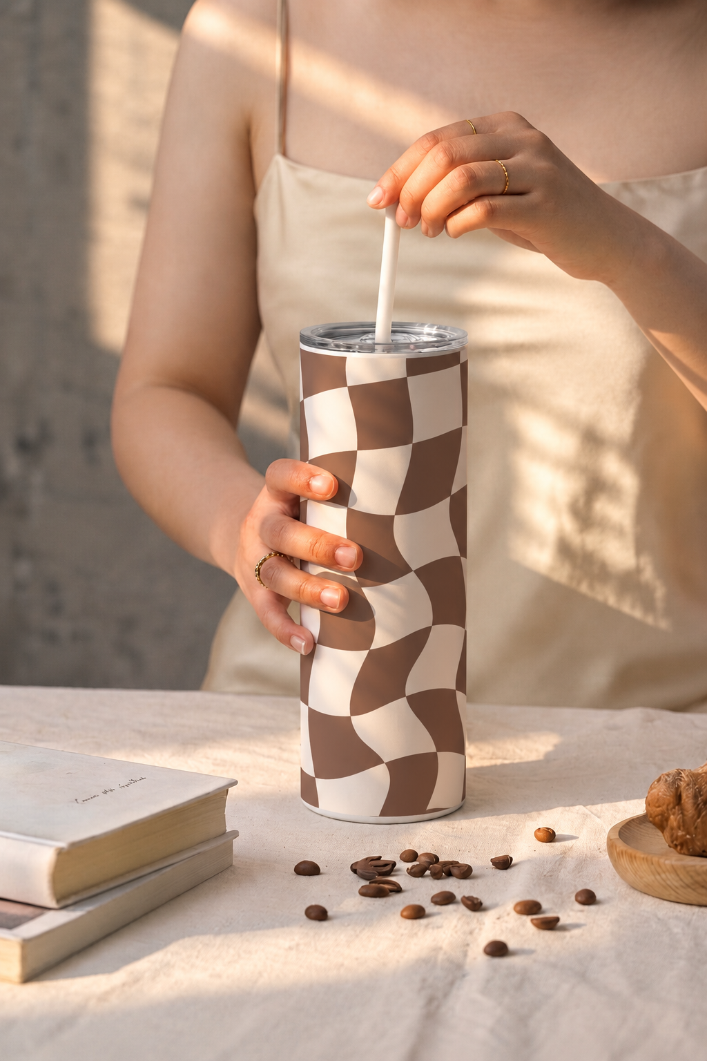 Colossal Tumbler 700ML with Straw | Aesthetic Girlie Print |Double Walled Insulated Tumbler 7-8 hrs 1219 Avenue