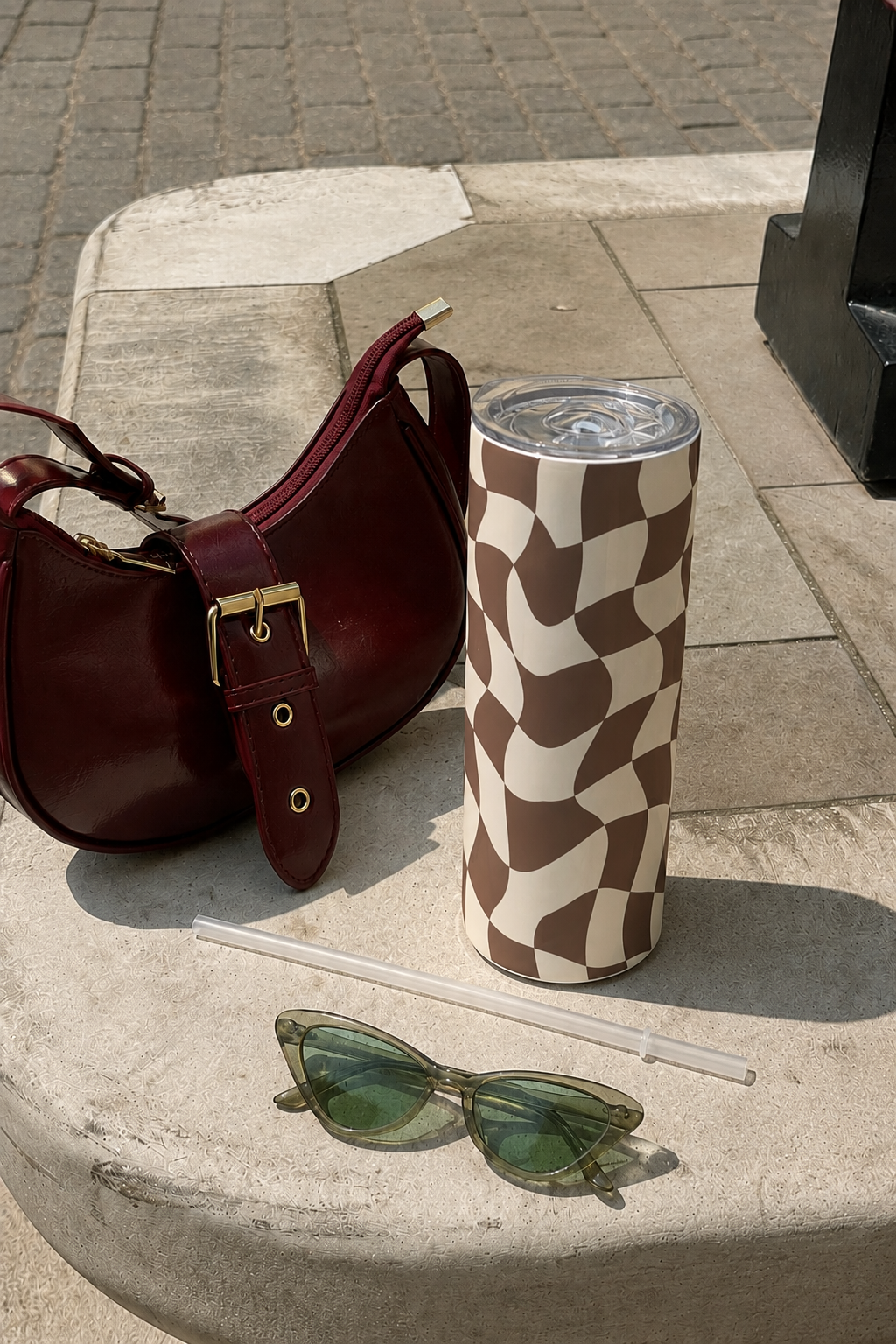 Colossal Tumbler 700ML with Straw | Aesthetic Girlie Print |Double Walled Insulated Tumbler 7-8 hrs 1219 Avenue