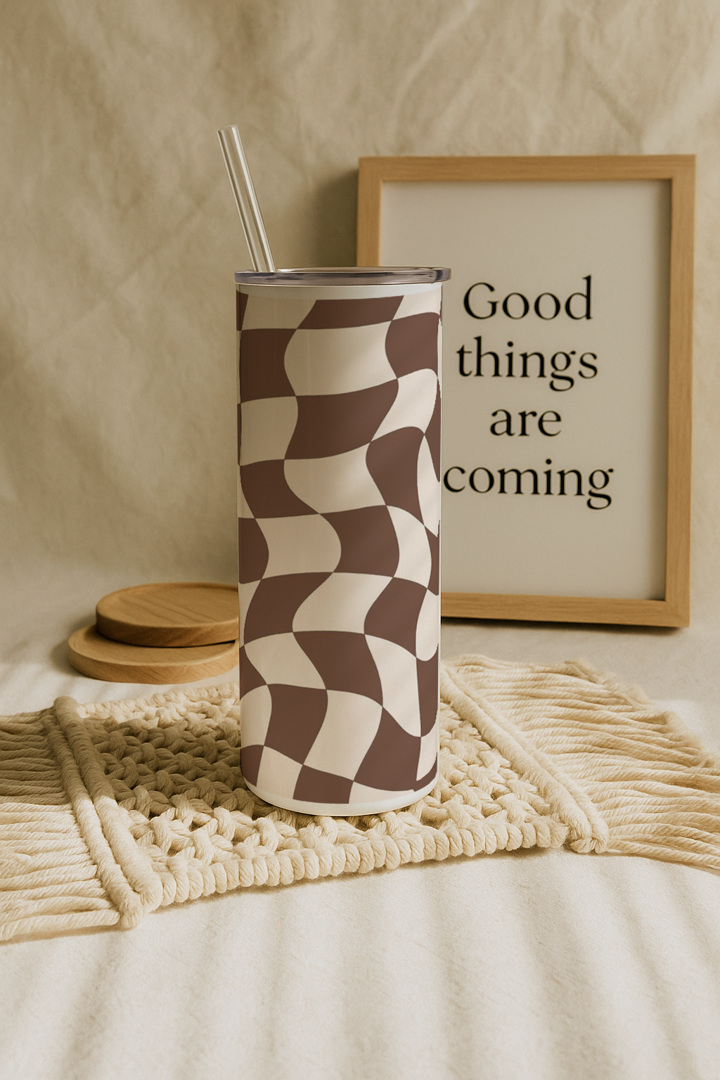 Colossal Tumbler 700ML with Straw | Aesthetic Girlie Print |Double Walled Insulated Tumbler 7-8 hrs 1219 Avenue India