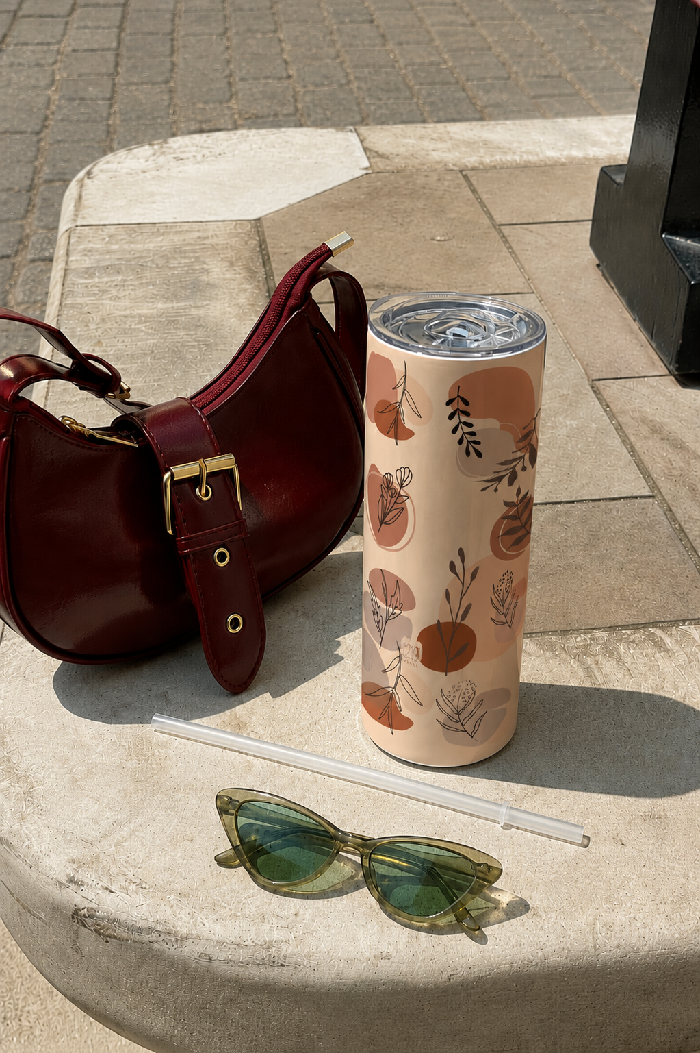 Colossal Tumbler 700ML with Straw| Artisan Vibes Print |Double Walled Insulated Tumbler 7-8 hrs 1219 Avenue
