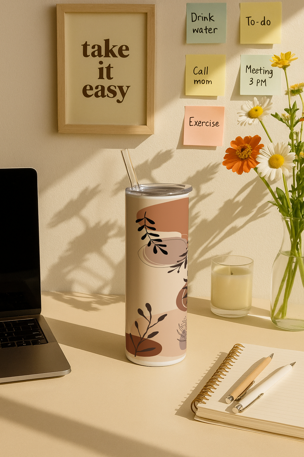 Colossal Tumbler 700ML with Straw| Artisan Vibes Print |Double Walled Insulated Tumbler 7-8 hrs 1219 Avenue India