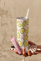 Colossal Tumbler 700ML with Straw| Avobae Print |Double Walled Insulated Tumbler 7-8 hrs 1219 Avenue