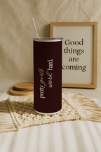 Colossal Tumbler 700ML with Straw | Boss Babe Print |Double Walled Insulated Tumbler 7-8 hrs 1219 Avenue