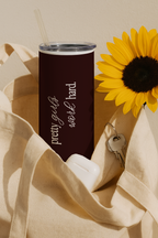 Colossal Tumbler 700ML with Straw | Boss Babe Print |Double Walled Insulated Tumbler 7-8 hrs 1219 Avenue