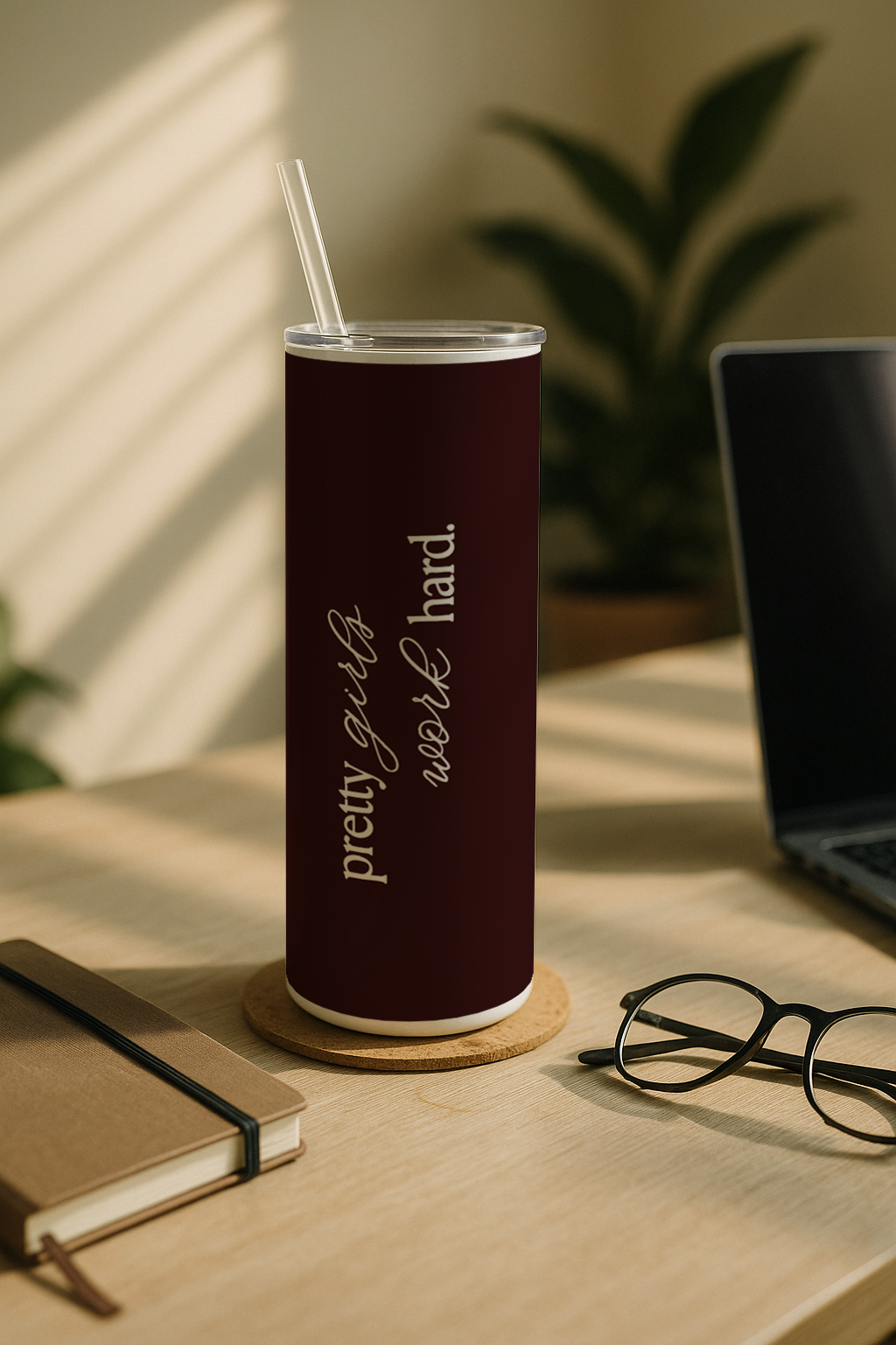 Colossal Tumbler 700ML with Straw | Boss Babe Print |Double Walled Insulated Tumbler 7-8 hrs 1219 Avenue