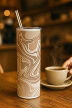 Colossal Tumbler 700ML with Straw | Brown Baddie Print |Double Walled Insulated Tumbler 7-8 hrs 1219 Avenue