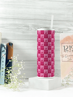Colossal Tumbler 700ML with Straw | Cherry Print |Double Walled Insulated Tumbler 7-8 hrs 1219 Avenue