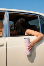 Colossal Tumbler 700ML with Straw | Coastal Blush Print | Double Walled Insulated Hot & Cold Tumbler 7–8 Hours 1219 Avenue