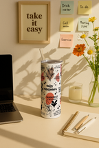 Colossal Tumbler 700ML with Straw| Daily Reminder All Over Print |Double Walled Insulated Tumbler 7-8 hrs 1219 Avenue India