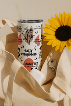 Colossal Tumbler 700ML with Straw| Daily Reminder All Over Print |Double Walled Insulated Tumbler 7-8 hrs 1219 Avenue India