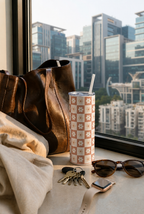Colossal Tumbler 700ml with Straw | Daisy Dreamer All Over Print| Double Walled Insulated Tumbler 7-8 hrs 1219 Avenue