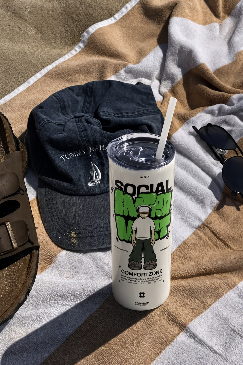 Colossal Tumbler 700ML with Straw | Do Not Disturb Print | Double Walled Insulated Hot & Cold Tumbler 7–8 Hours 1219 Avenue