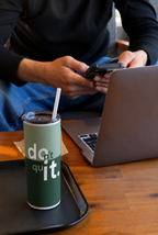 Colossal Tumbler 700ML with Straw | Don't Quit Print | Double Walled Insulated Hot & Cold Tumbler 7–8 Hours 1219 Avenue