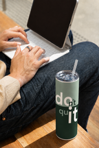 Colossal Tumbler 700ML with Straw | Don't Quit Print | Double Walled Insulated Hot & Cold Tumbler 7–8 Hours 1219 Avenue