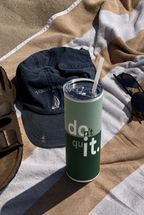 Colossal Tumbler 700ML with Straw | Don't Quit Print | Double Walled Insulated Hot & Cold Tumbler 7–8 Hours 1219 Avenue