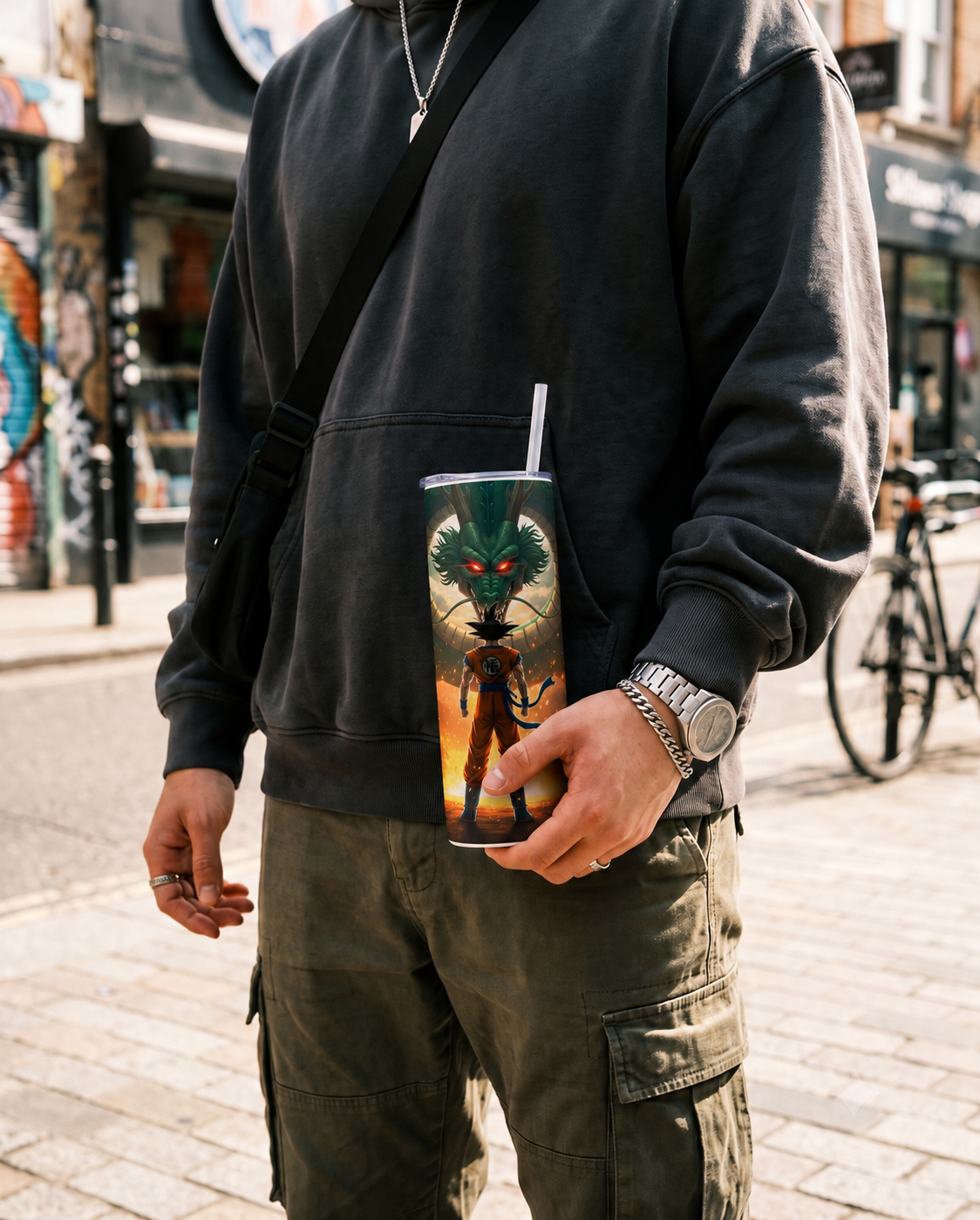 Colossal Tumbler 700ML with Straw | Dragon Ascension Print | Double Walled Insulated Hot & Cold Tumbler 7–8 Hours 1219 Avenue