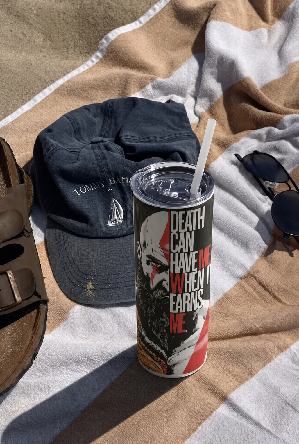 Colossal Tumbler 700ML with Straw | Forged Resolve Print | Double Walled Insulated Hot & Cold Tumbler 7–8 Hours 1219 Avenue