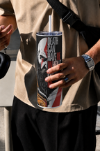 Colossal Tumbler 700ML with Straw | Forged Resolve Print | Double Walled Insulated Hot & Cold Tumbler 7–8 Hours 1219 Avenue