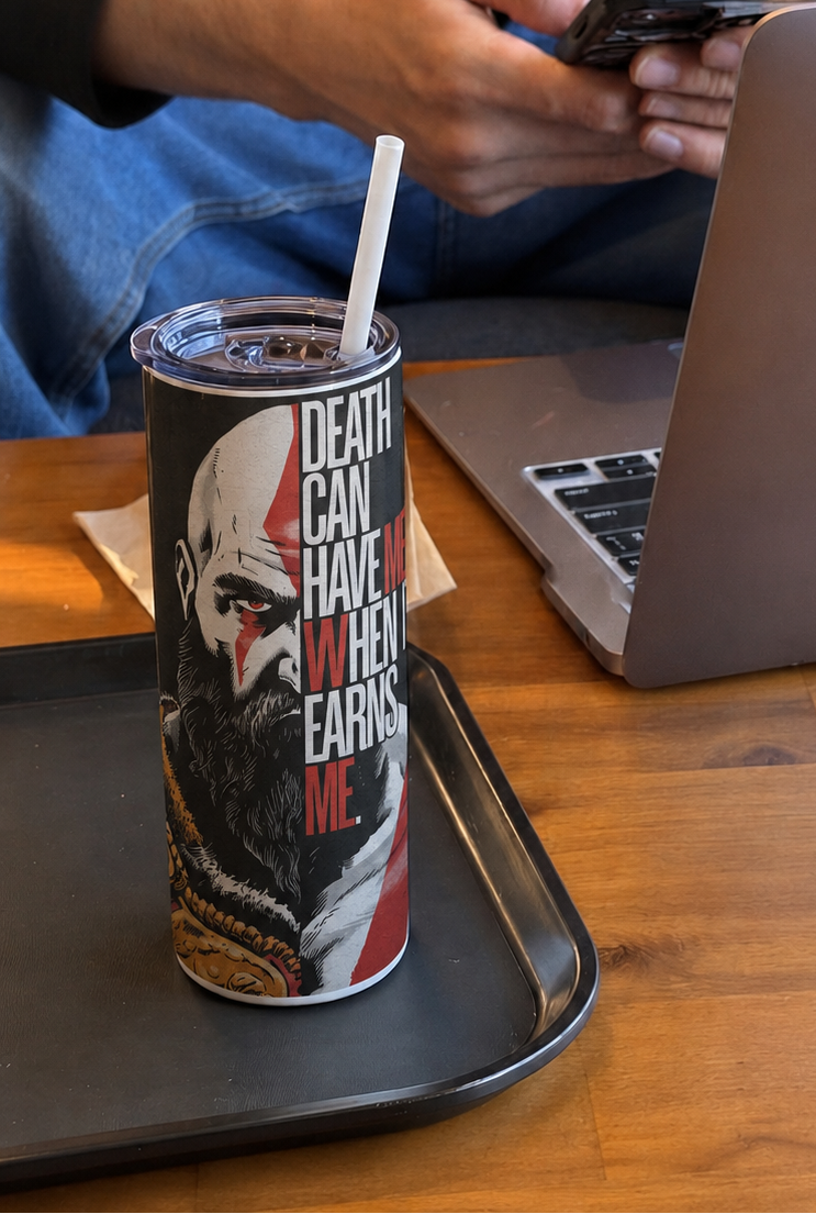 Colossal Tumbler 700ML with Straw | Forged Resolve Print | Double Walled Insulated Hot & Cold Tumbler 7–8 Hours 1219 Avenue