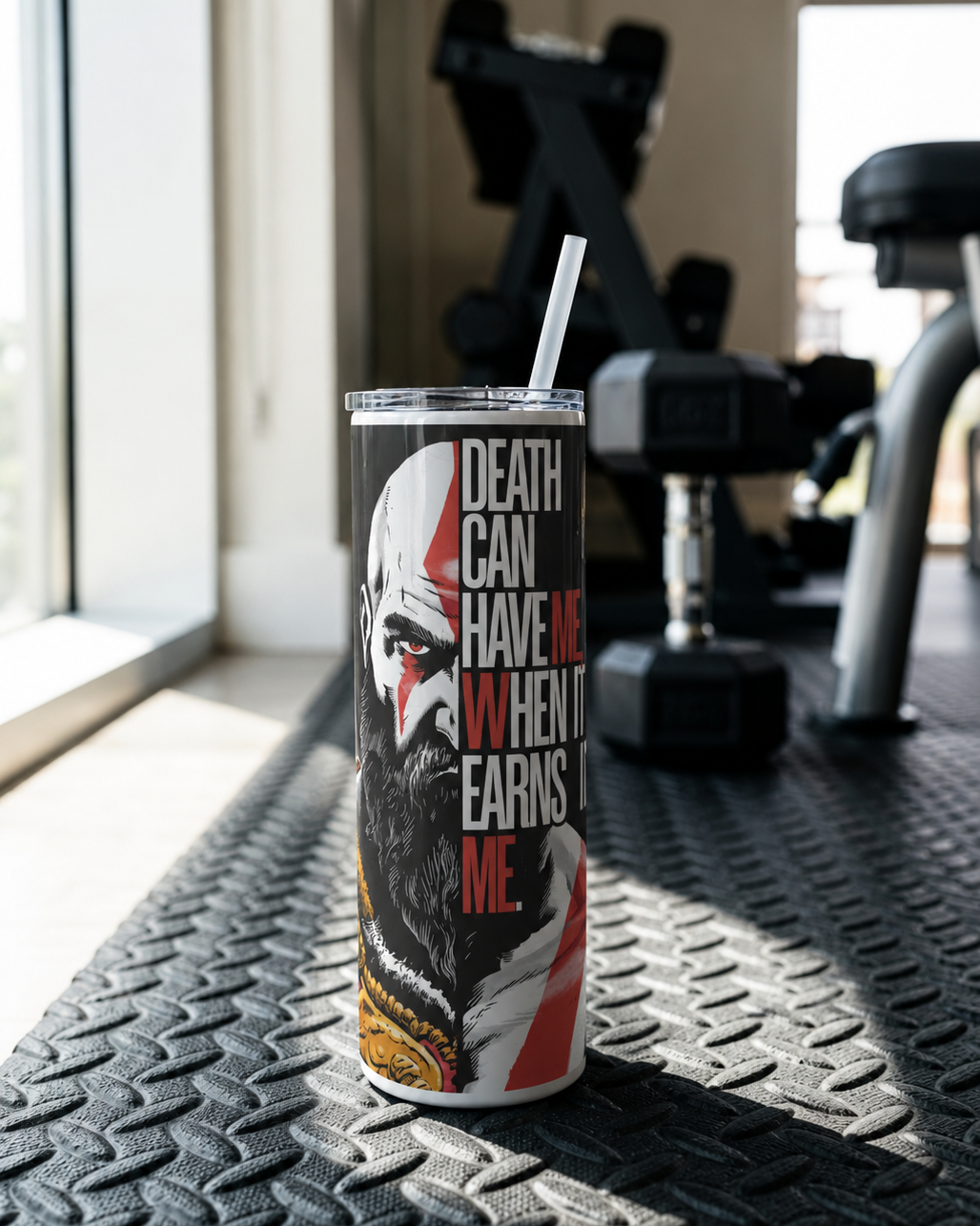 Colossal Tumbler 700ML with Straw | Forged Resolve Print | Double Walled Insulated Hot & Cold Tumbler 7–8 Hours 1219 Avenue