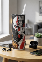 Colossal Tumbler 700ML with Straw | Forged Resolve Print | Double Walled Insulated Hot & Cold Tumbler 7–8 Hours 1219 Avenue