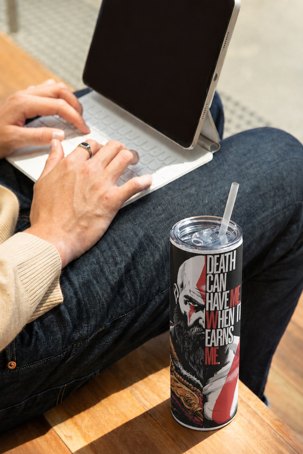 Colossal Tumbler 700ML with Straw | Forged Resolve Print | Double Walled Insulated Hot & Cold Tumbler 7–8 Hours 1219 Avenue