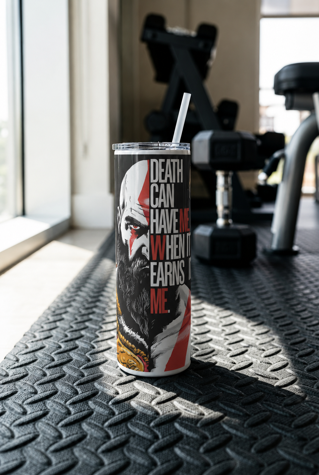 Colossal Tumbler 700ML with Straw | Forged Resolve Print | Double Walled Insulated Hot & Cold Tumbler 7–8 Hours 1219 Avenue