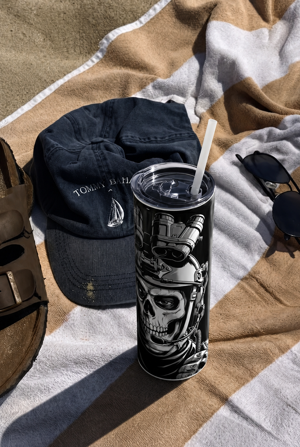 Colossal Tumbler 700ML with Straw | Ghost Protocol Print | Double Walled Insulated Hot & Cold Tumbler 7–8 Hours 1219 Avenue