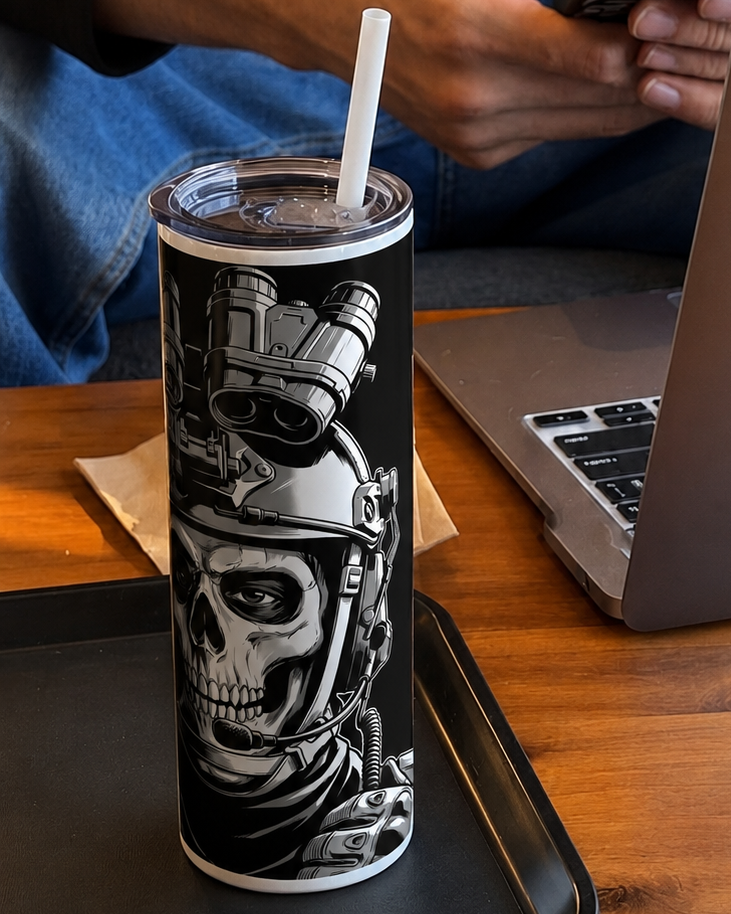 Colossal Tumbler 700ML with Straw | Ghost Protocol Print | Double Walled Insulated Hot & Cold Tumbler 7–8 Hours 1219 Avenue