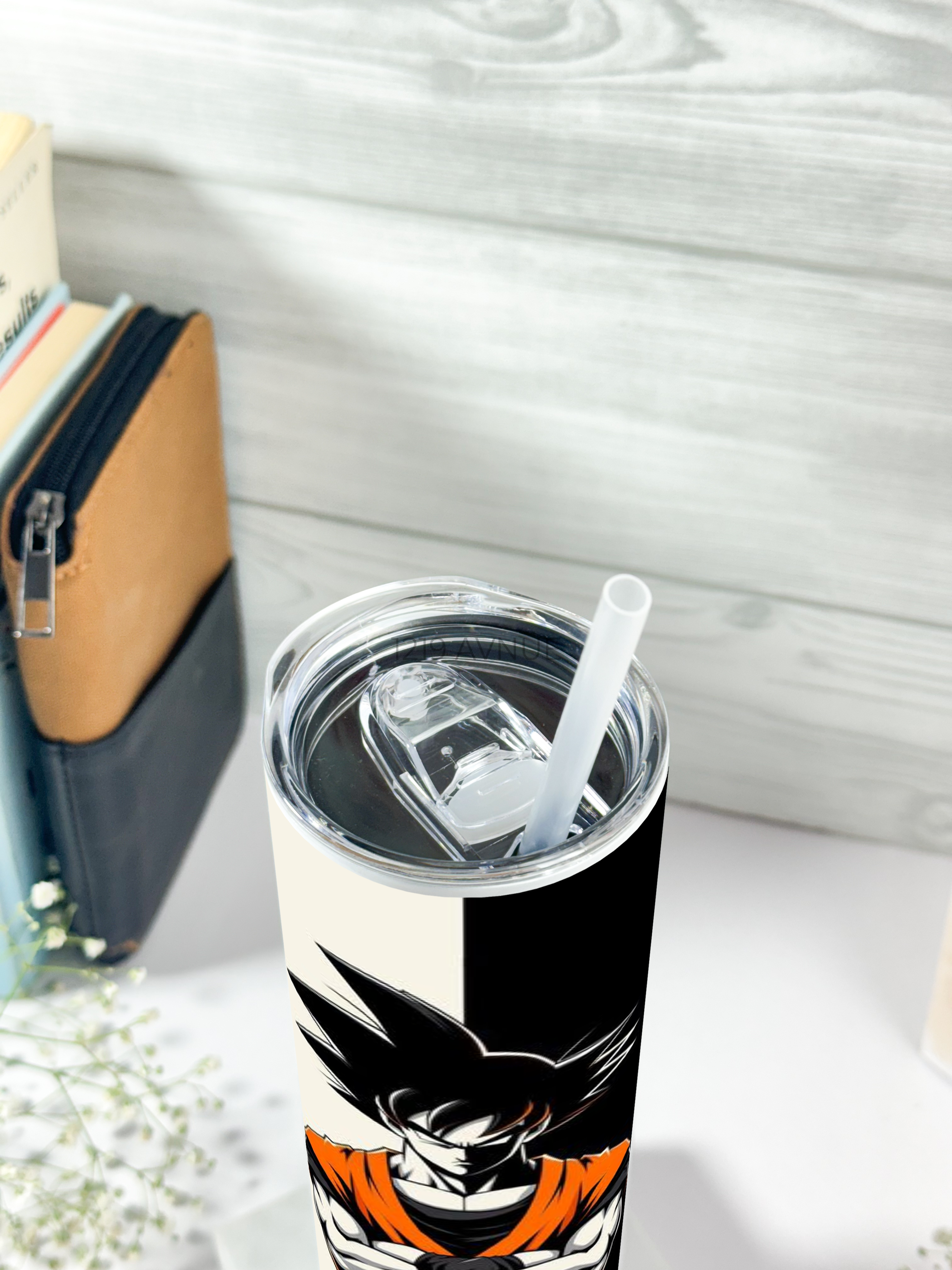 Colossal Tumbler 700ml with Straw | Goku Print| Double Walled Insulated Tumbler 7-8 hrs |Anime Edition 1219 Avenue India