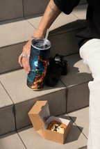 Colossal Tumbler 700ML with Straw | Midnight Breathing Print | Double Walled Insulated Hot & Cold Tumbler 7–8 Hours 1219 Avenue