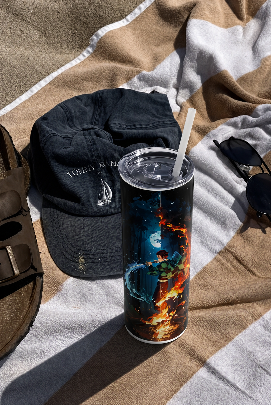 Colossal Tumbler 700ML with Straw | Midnight Breathing Print | Double Walled Insulated Hot & Cold Tumbler 7–8 Hours 1219 Avenue