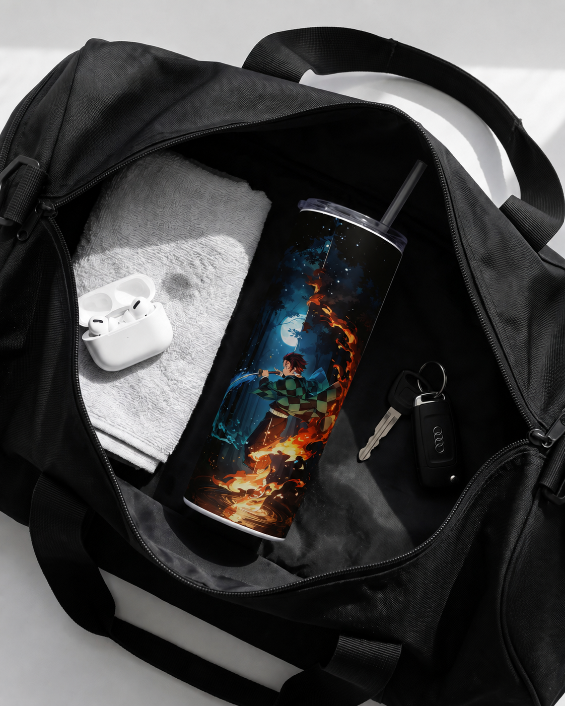 Colossal Tumbler 700ML with Straw | Midnight Breathing Print | Double Walled Insulated Hot & Cold Tumbler 7–8 Hours 1219 Avenue