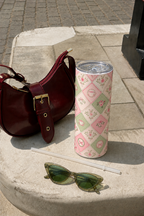 Colossal Tumbler 700ML with Straw | Pastel Parlour Print | Double Walled Insulated Hot & Cold Tumbler 7–8 Hours 1219 Avenue