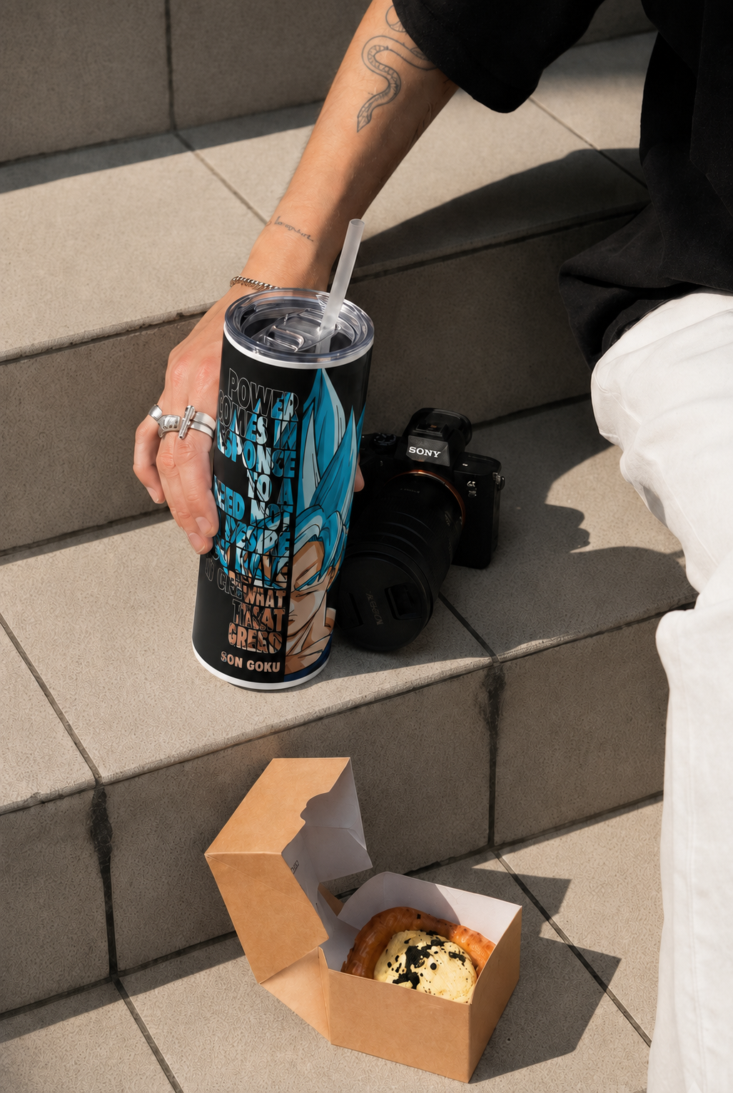 Colossal Tumbler 700ML with Straw | Peak Evolution Print | Double Walled Insulated Hot & Cold Tumbler 7–8 Hours 1219 Avenue