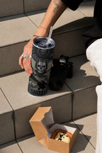 Colossal Tumbler 700ML with Straw | Phantom Protocol Print | Double Walled Insulated Hot & Cold Tumbler 7–8 Hours 1219 Avenue