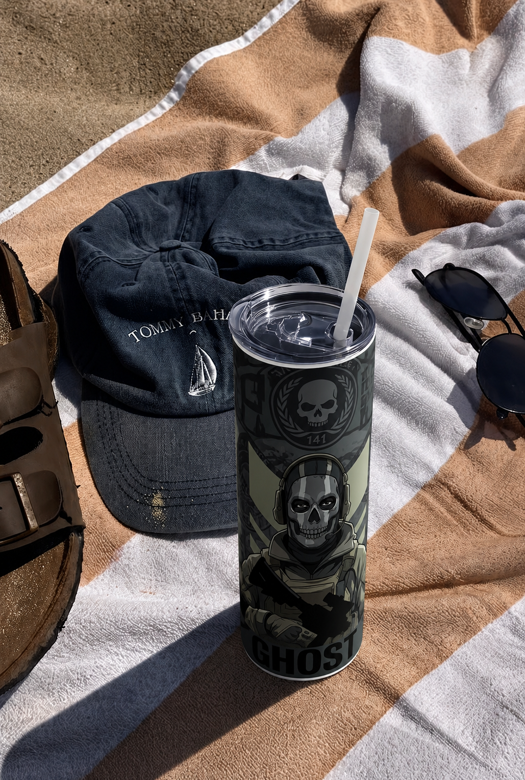 Colossal Tumbler 700ML with Straw | Phantom Protocol Print | Double Walled Insulated Hot & Cold Tumbler 7–8 Hours 1219 Avenue