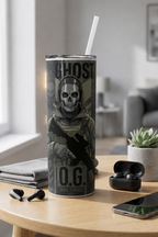 Colossal Tumbler 700ML with Straw | Phantom Protocol Print | Double Walled Insulated Hot & Cold Tumbler 7–8 Hours 1219 Avenue
