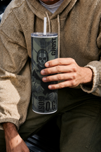 Colossal Tumbler 700ML with Straw | Phantom Protocol Print | Double Walled Insulated Hot & Cold Tumbler 7–8 Hours 1219 Avenue