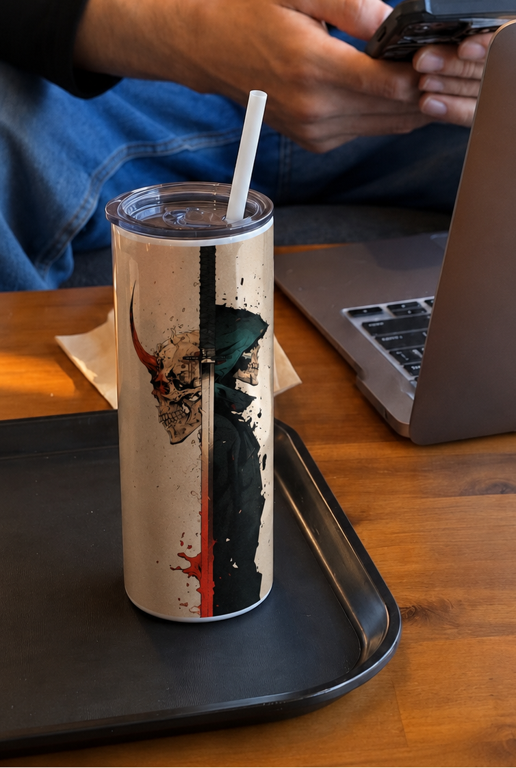 Colossal Tumbler 700ML with Straw | Split Soul Print | Double Walled Insulated Hot & Cold Tumbler 7–8 Hours 1219 Avenue