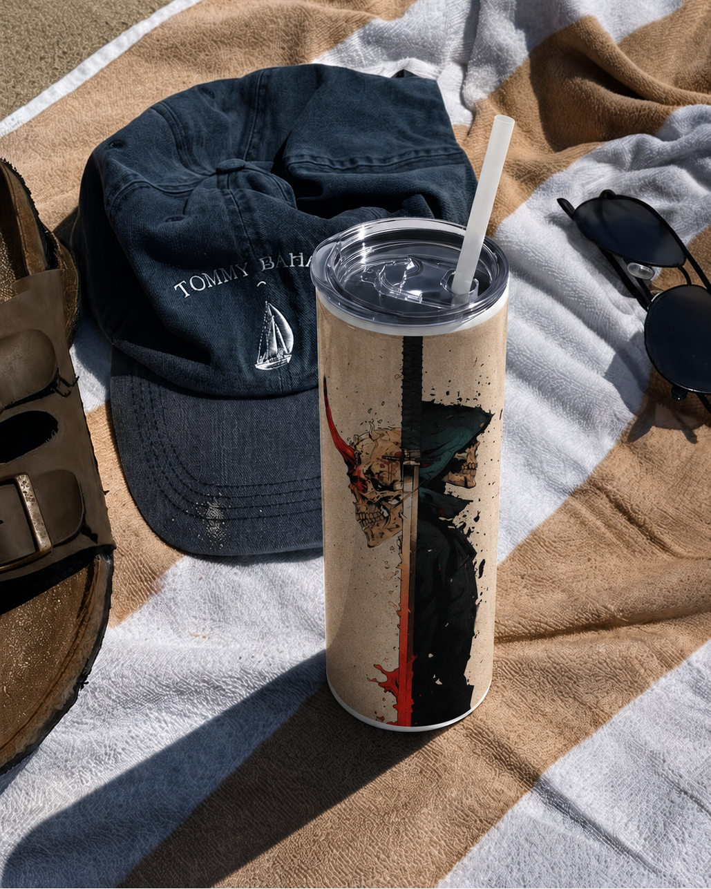 Colossal Tumbler 700ML with Straw | Split Soul Print | Double Walled Insulated Hot & Cold Tumbler 7–8 Hours 1219 Avenue